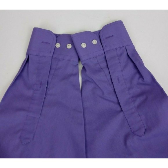 Stafford Essentials Cotton Blend Broadcloth Purple Dress Shirt Size 16 Neck XL - Picture 3 of 6